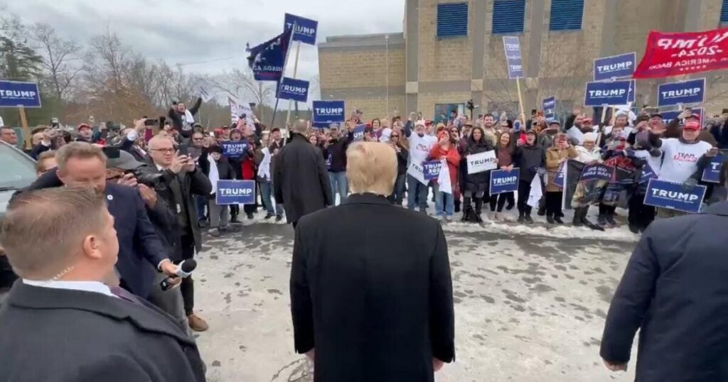 Trump Gets Rock Star Welcome at Polling Place in Londonderry, New Hampshire For Today's Republican Primary: "We Want Trump!" (VIDEO) | The Gateway Pundit