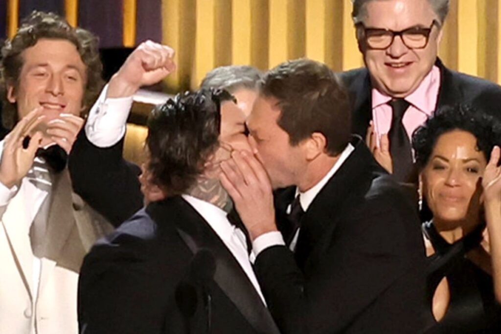 Emmys 2024 live: Succession and The Bear sweep awards as night ends with huge onstage snog