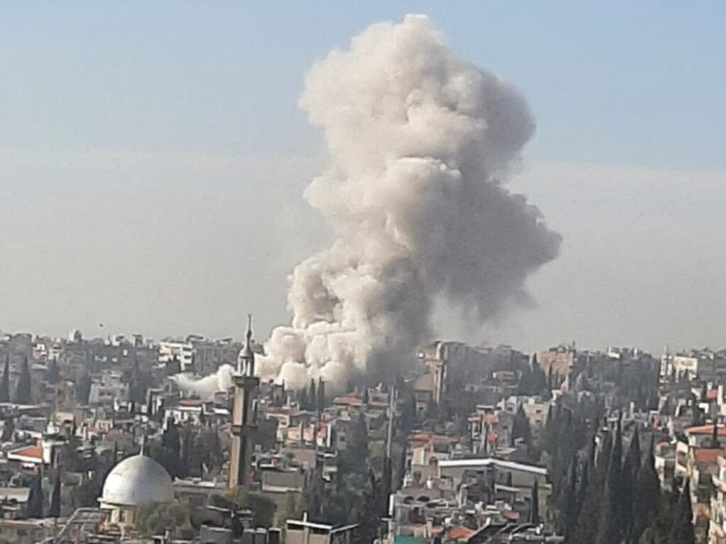 Israeli air strike on the Syrian capital ‘kills Iranian military advisers’