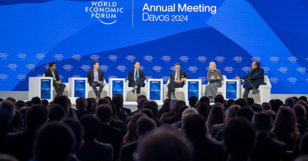 At Davos, War Is on the Agenda, but the Focus Is on A.I. and Elections