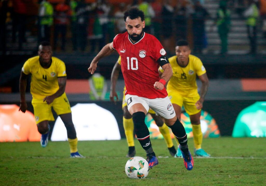 Mohamed Salah saves Egypt from defeat with last-gasp penalty in Afcon opener