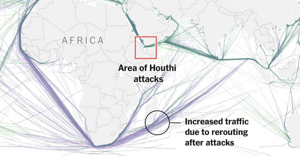 How Houthi Attacks in the Red Sea Upended Global Shipping