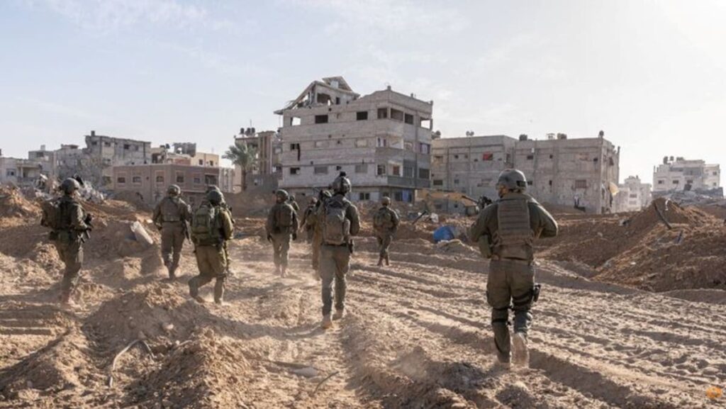 Fighting across Gaza as Israel drops leaflets seeking its hostages