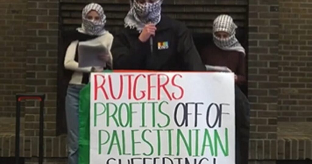 Rutgers University Students Masked Like Terrorists Issue Demands Over School's Stance on Israel (VIDEO) | The Gateway Pundit