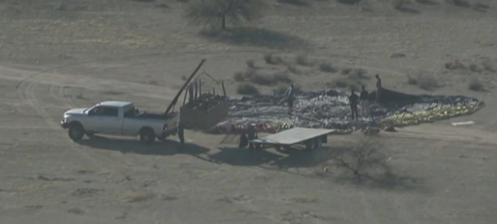 Four killed in horror hot air balloon crash in Arizona
