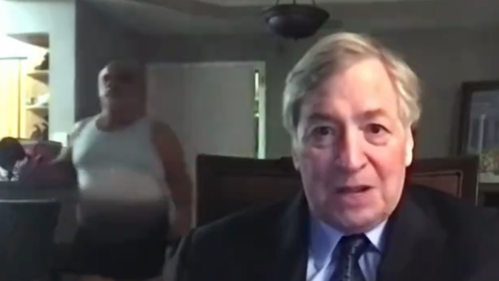 Man In His Underwear Traipses Past Dick Morris During Live Newsmax Interview And Nobody Bats An Eye