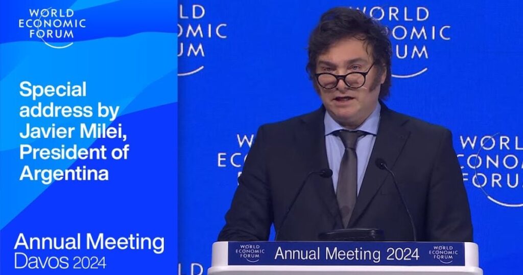 "Long Live Freedom" — Argentinian President Javier Milei Trashes Socialism and Calls Out Elites in His First Appearance at WEF (VIDEO) | The Gateway Pundit