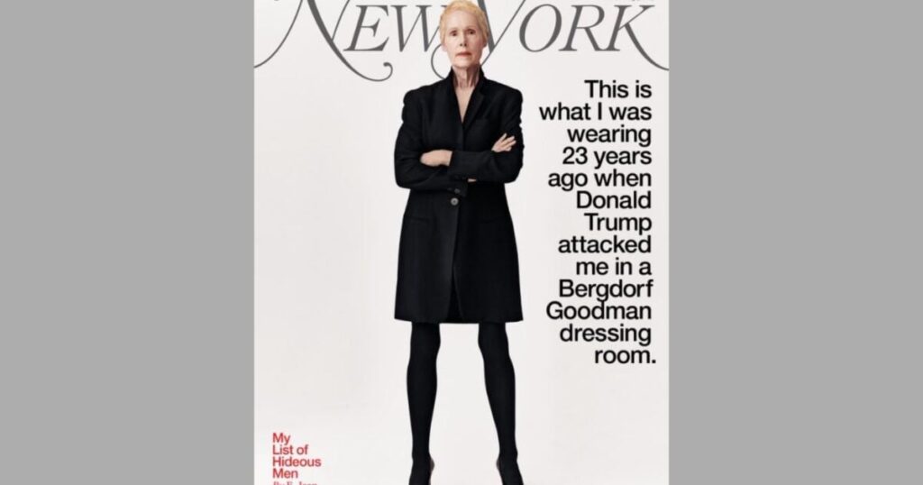 HUGE! New York Magazine's Guessing Game - E. Jean Carroll Jacket Dress Comes into Question - Trump Accuser Stumbles During Testimony | The Gateway Pundit